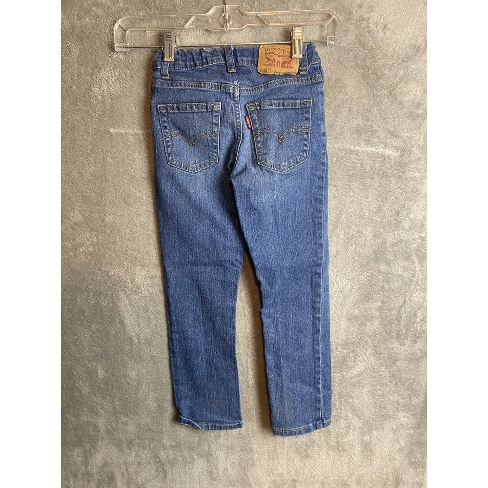 Levi's Kids 6 Reg 511 Slim Blue Denim Jeans